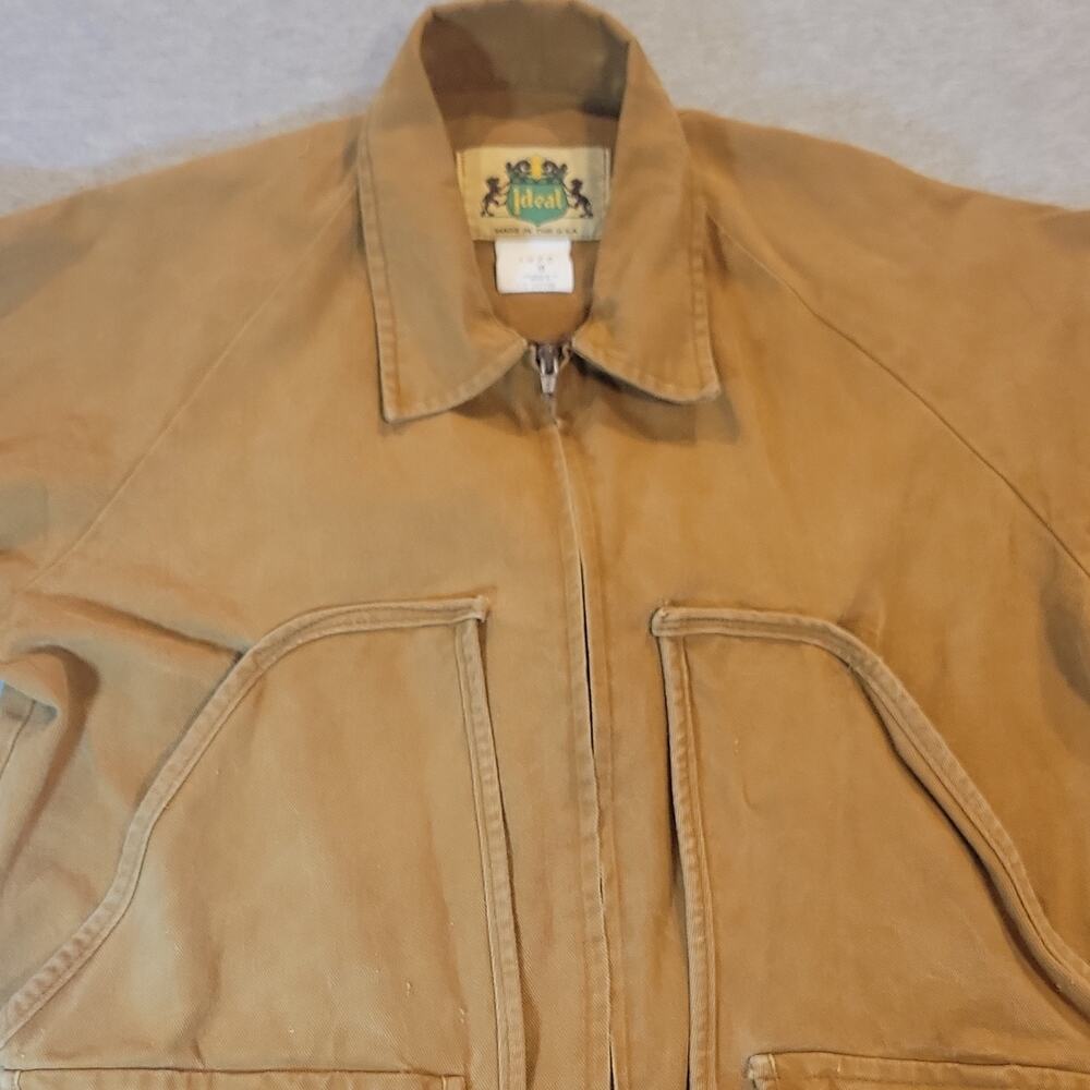 Vintage IDEAL 1978 Men’s Sz M Canvas Hunting/Bird Shooting/Outdoors Coat - Picture 3 of 13